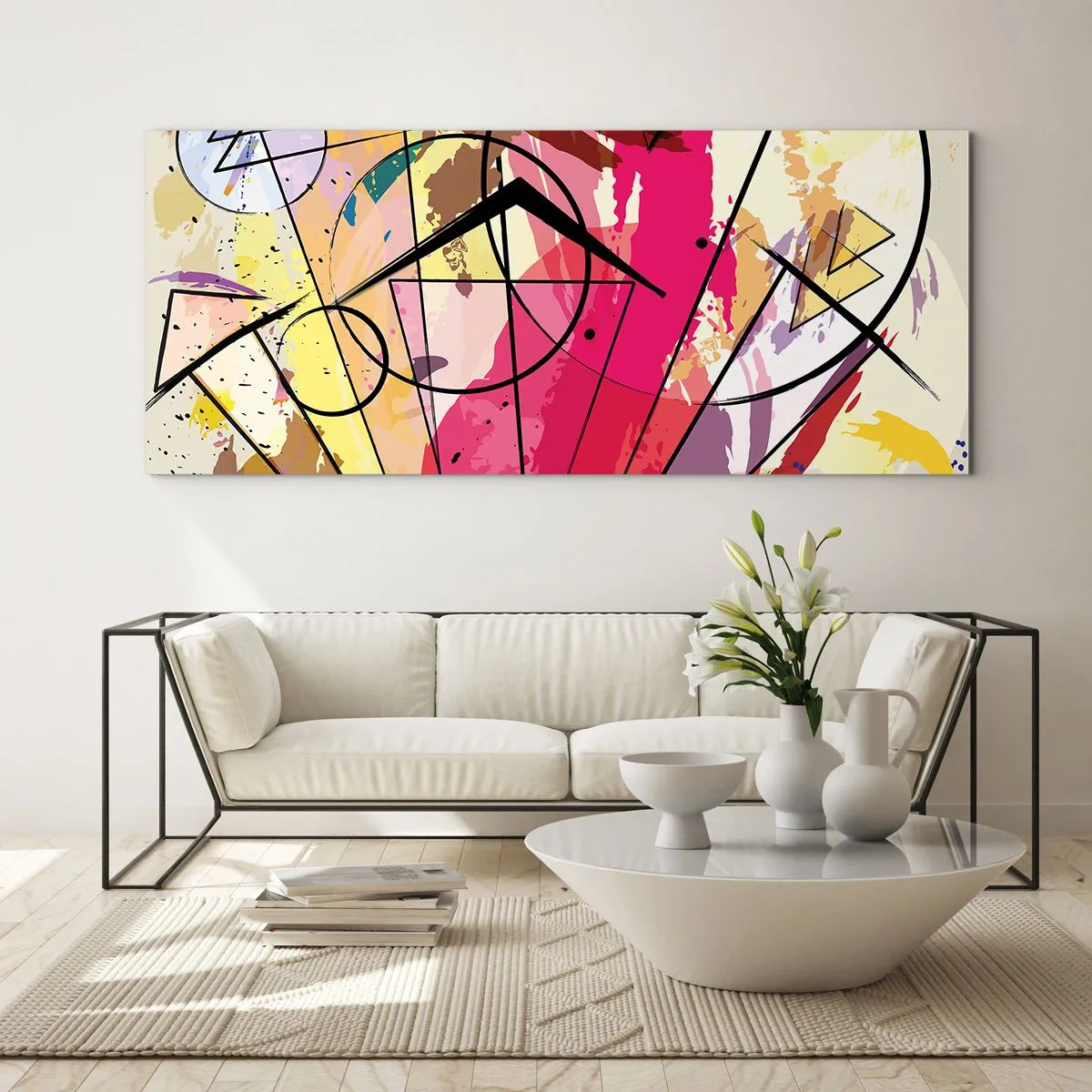 Impression sur verre - Image sur verre - Explosion - 100x40 cm