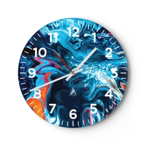 Horloge murale - Pendule murale - Voyage au centre du ciel - 30x30 cm