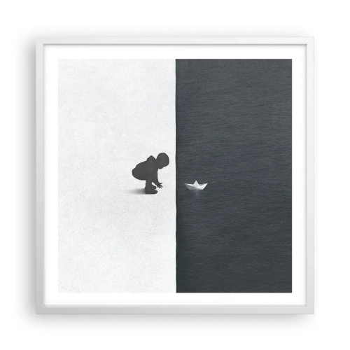 Affiche dans un cadre blanc - Poster - Grande expédition - 60x60 cm