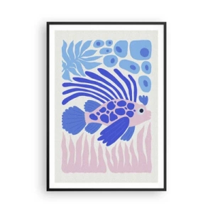 Affiche dans un cadre noir - Poster - Dans son élément - 70x100 cm