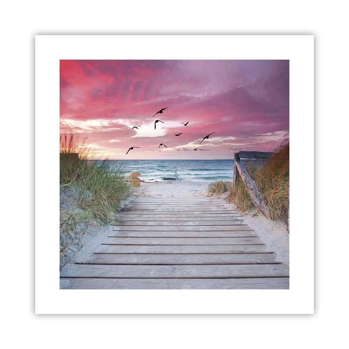 Affiche - Poster - Impression de la Baltique - 40x40 cm