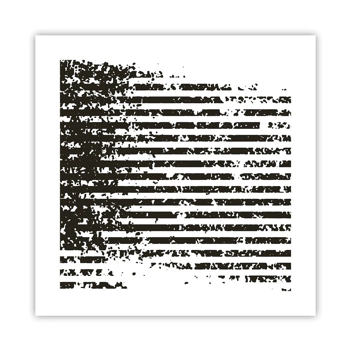 Affiche - Poster - Rythme et bruissement - 40x40 cm