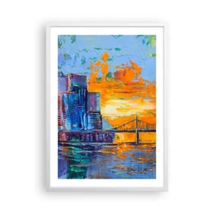 Affiche dans un cadre blanc - Poster - Culture et nature - 50x70 cm