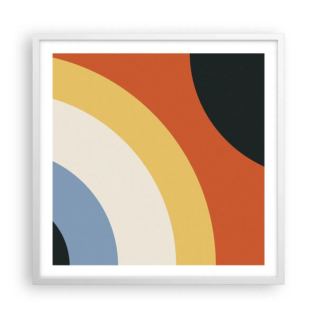 Affiche dans un cadre blanc - Poster - Vers son soi - 60x60 cm