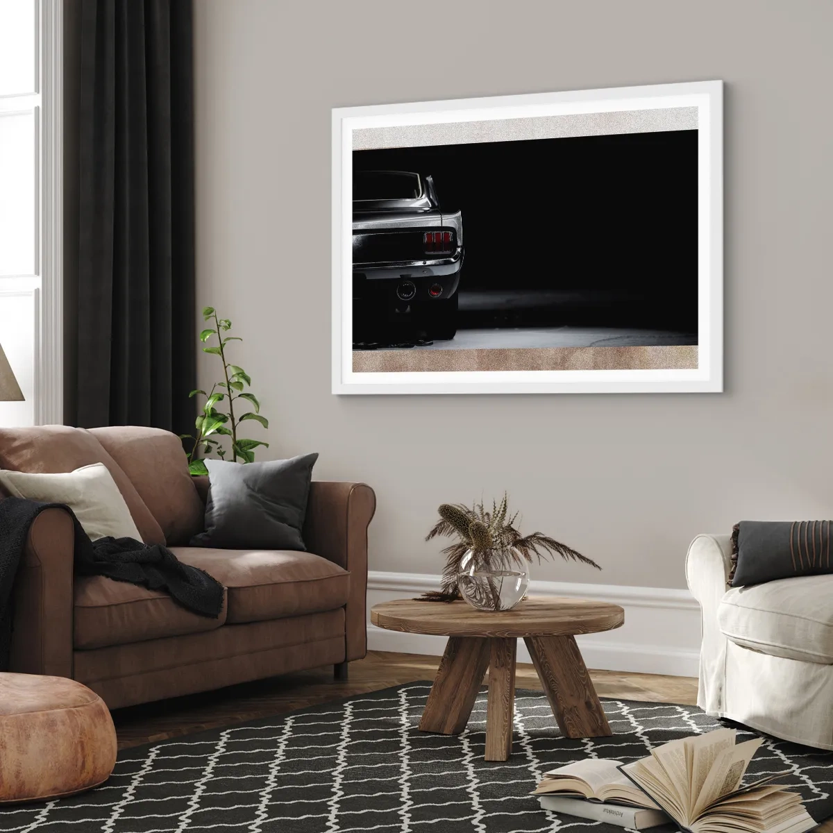 Affiche dans un cadre blanc - Poster - Le charme du classique - 40x30 cm