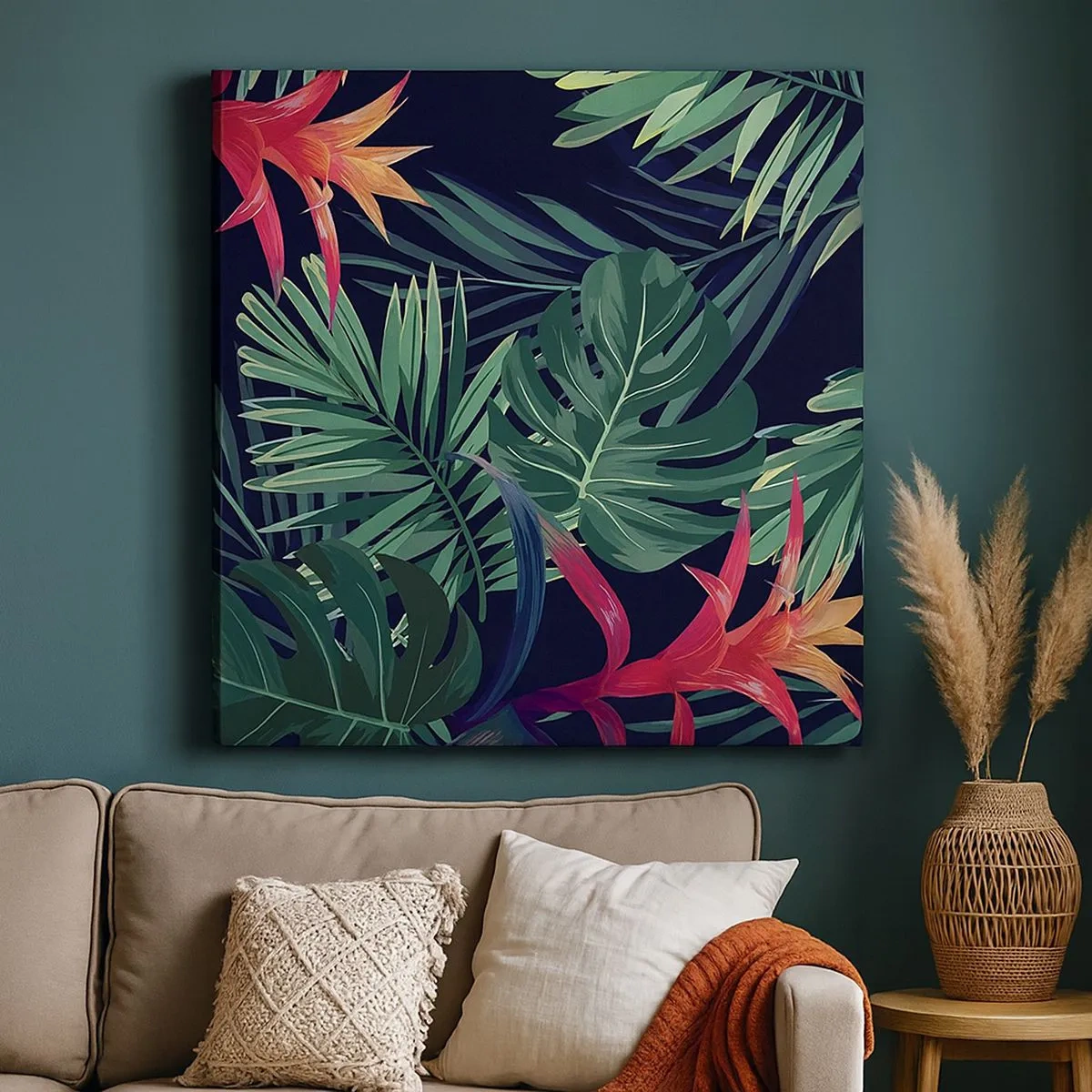 Impression sur toile - Image sur toile - immergé dans la nature - 30x30 cm