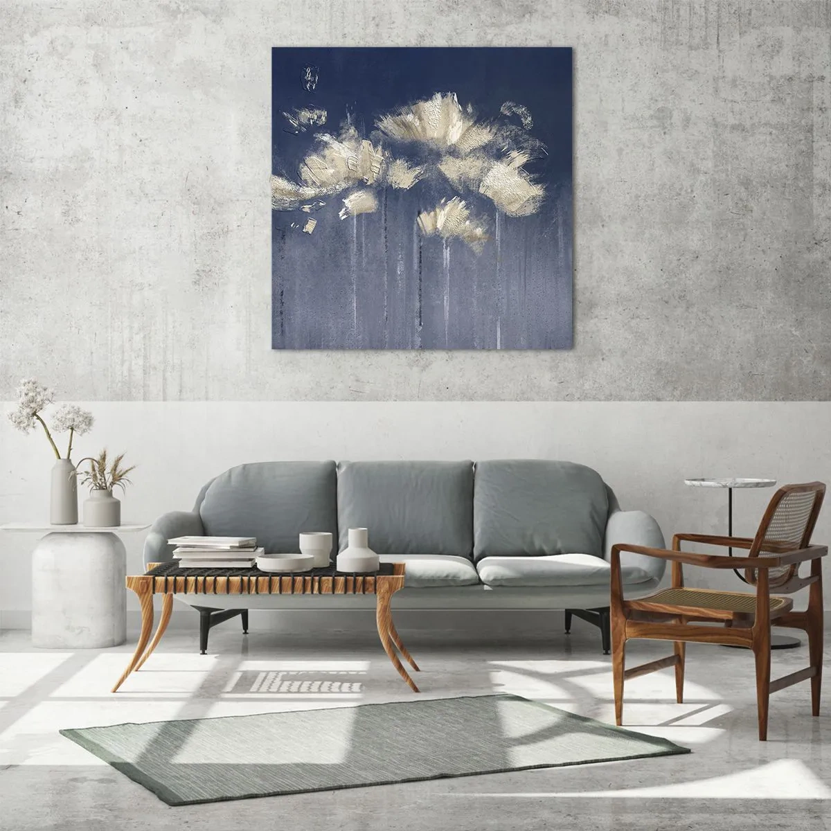 Impression sur verre - Image sur verre - Comme des pétales au vent - 60x60 cm