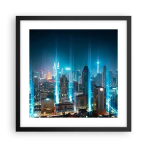 Affiche dans un cadre noir - Poster - À Berlin au paradis - 40x40 cm