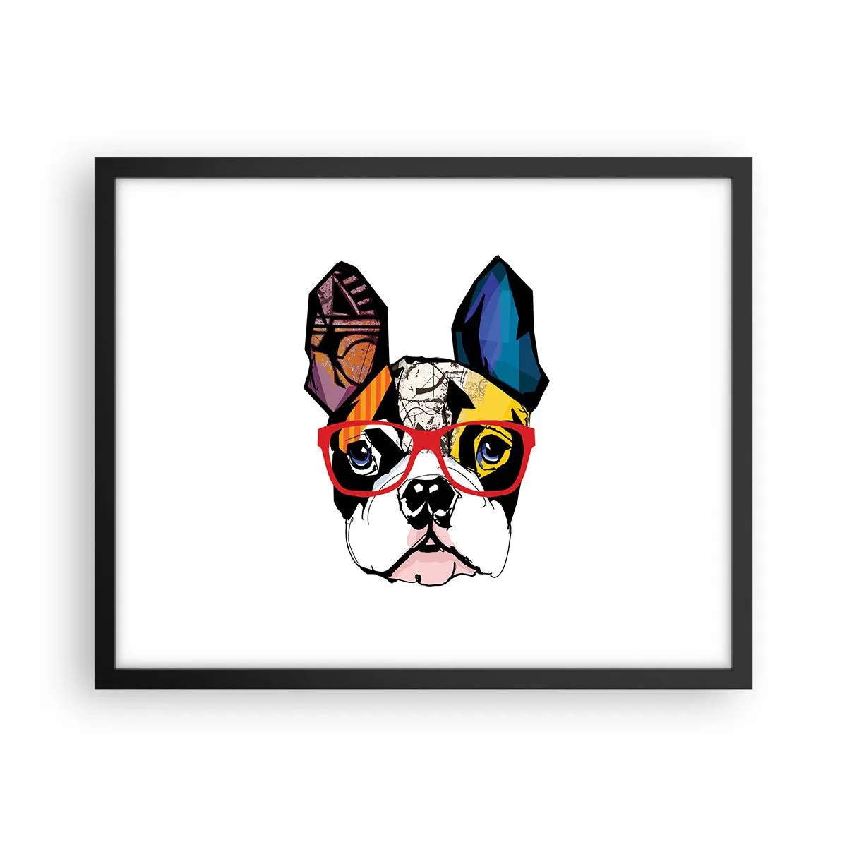 Affiche dans un cadre noir - Poster - Intellectuel - 50x40 cm