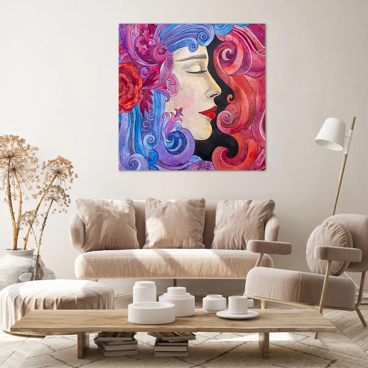 Impression sur toile - Image sur toile - L'Art Nouveau est toujours vivant - 60x60 cm