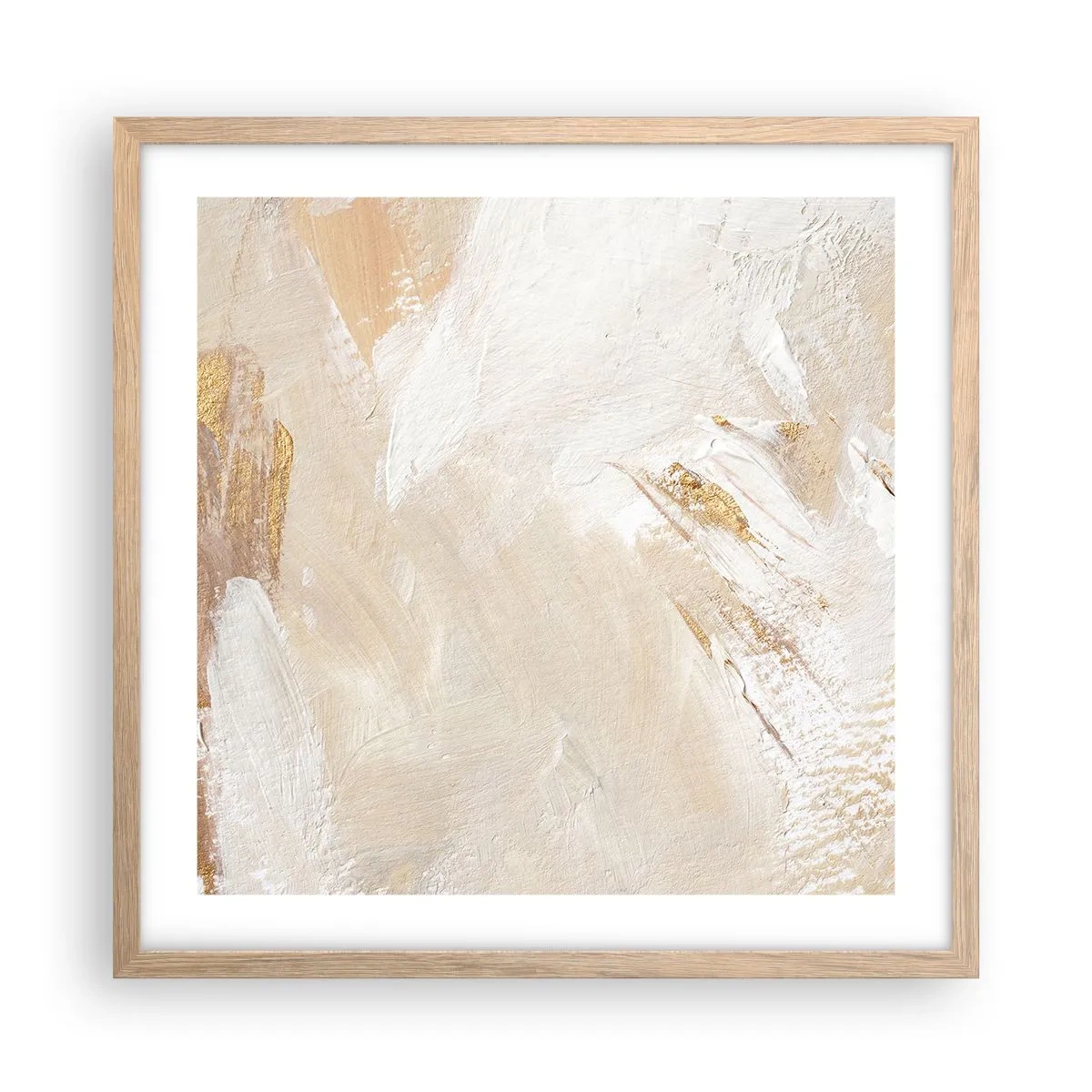 Affiche dans un chêne clair - Poster - Composition pastel - 50x50 cm