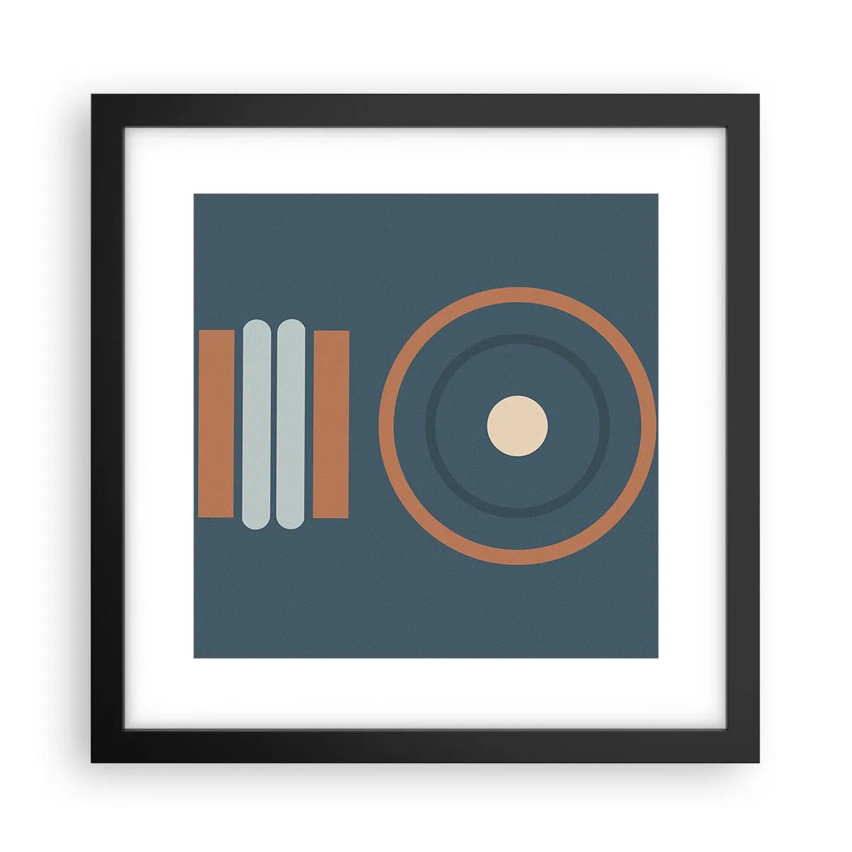 Affiche dans un cadre noir - Poster - Essence des choses - 30x30 cm