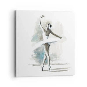 Impression sur toile - Image sur toile - Enchantement du cygne - 70x70 cm