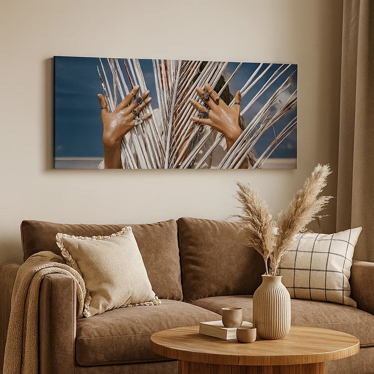 Impression sur toile - Image sur toile - Fille de chaman ? - 30x30 cm