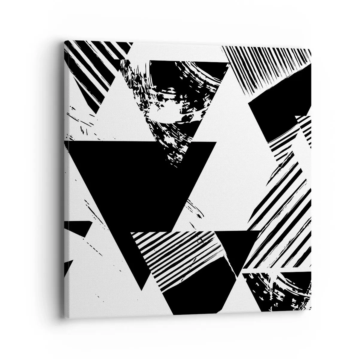 Impression sur toile - Image sur toile - Pluie de triangles - 40x40 cm