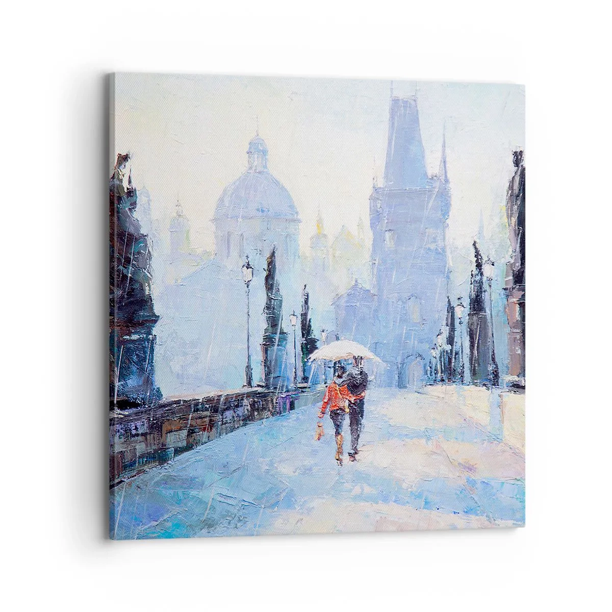 Impression sur toile - Image sur toile - La pluie a dû nous charmer - 70x70 cm