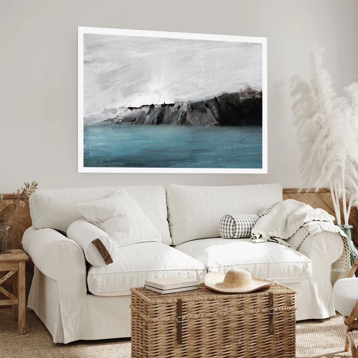 Affiche - Poster - Eau – terre : choc des éléments - 50x40 cm