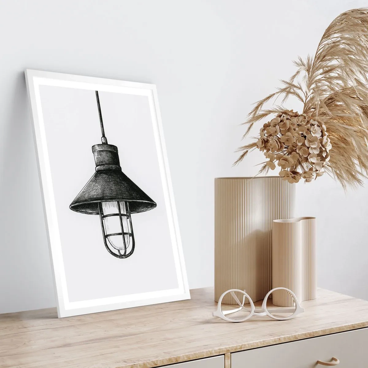 Affiche dans un cadre blanc - Poster - Comme il y a des années… - 50x70 cm