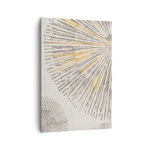 Impression sur toile - Image sur toile - Motif abstrait en forme de rayon - 70x100cm - La beauté du rayon - Décoration murale moderne pour le salon et la chambre ARTTOR