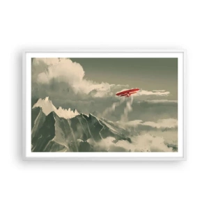 Affiche dans un cadre blanc - Poster - Pionnier intrépide - 91x61 cm