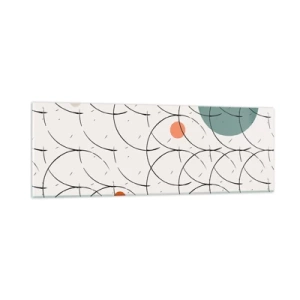 Impression sur verre - Image sur verre - Dans l'esprit pop art - 90x30 cm