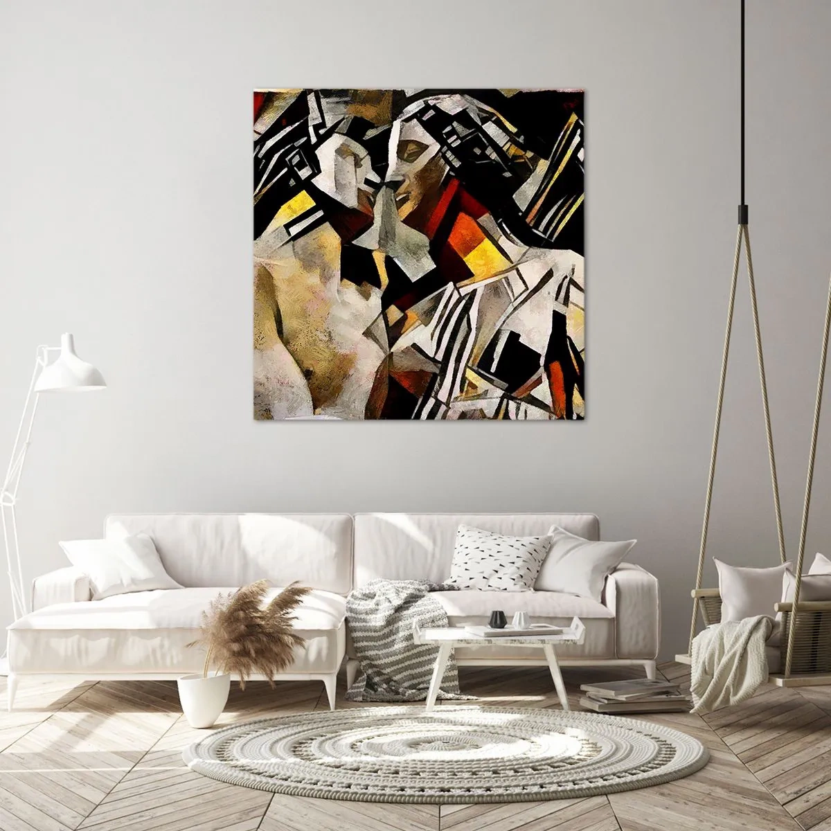 Impression sur toile - Image sur toile - Un baiser sculptural - 40x40 cm