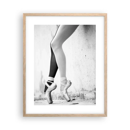 Affiche dans un chêne clair - Poster - Ballerine, voilà ! - 40x50 cm