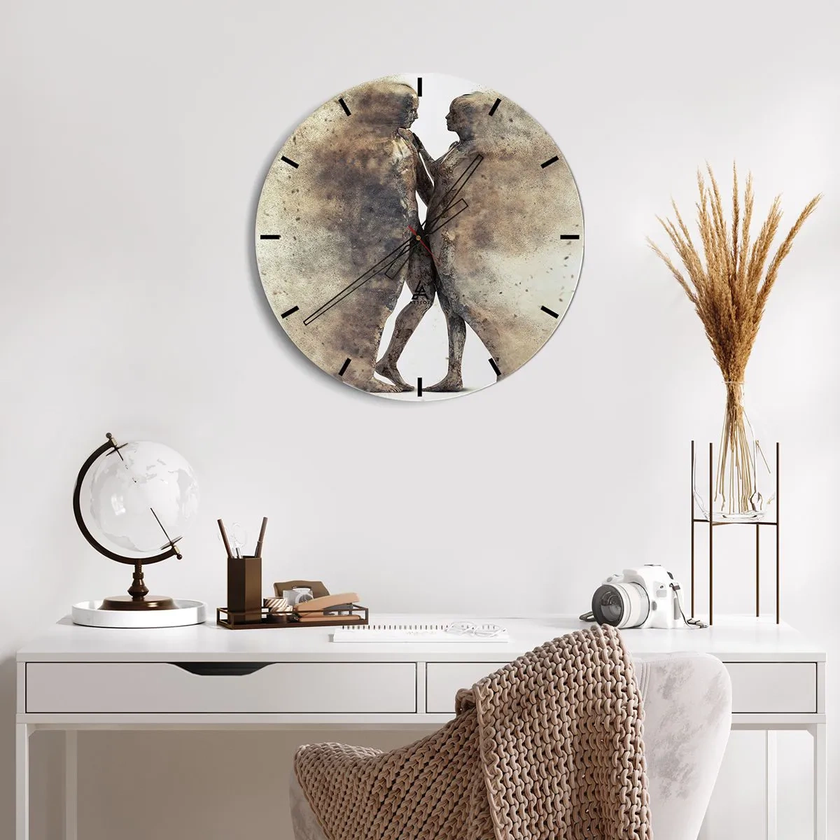 Horloge murale - Pendule murale - Ils sont sortis de la poussière pour aimer - 30x30 cm