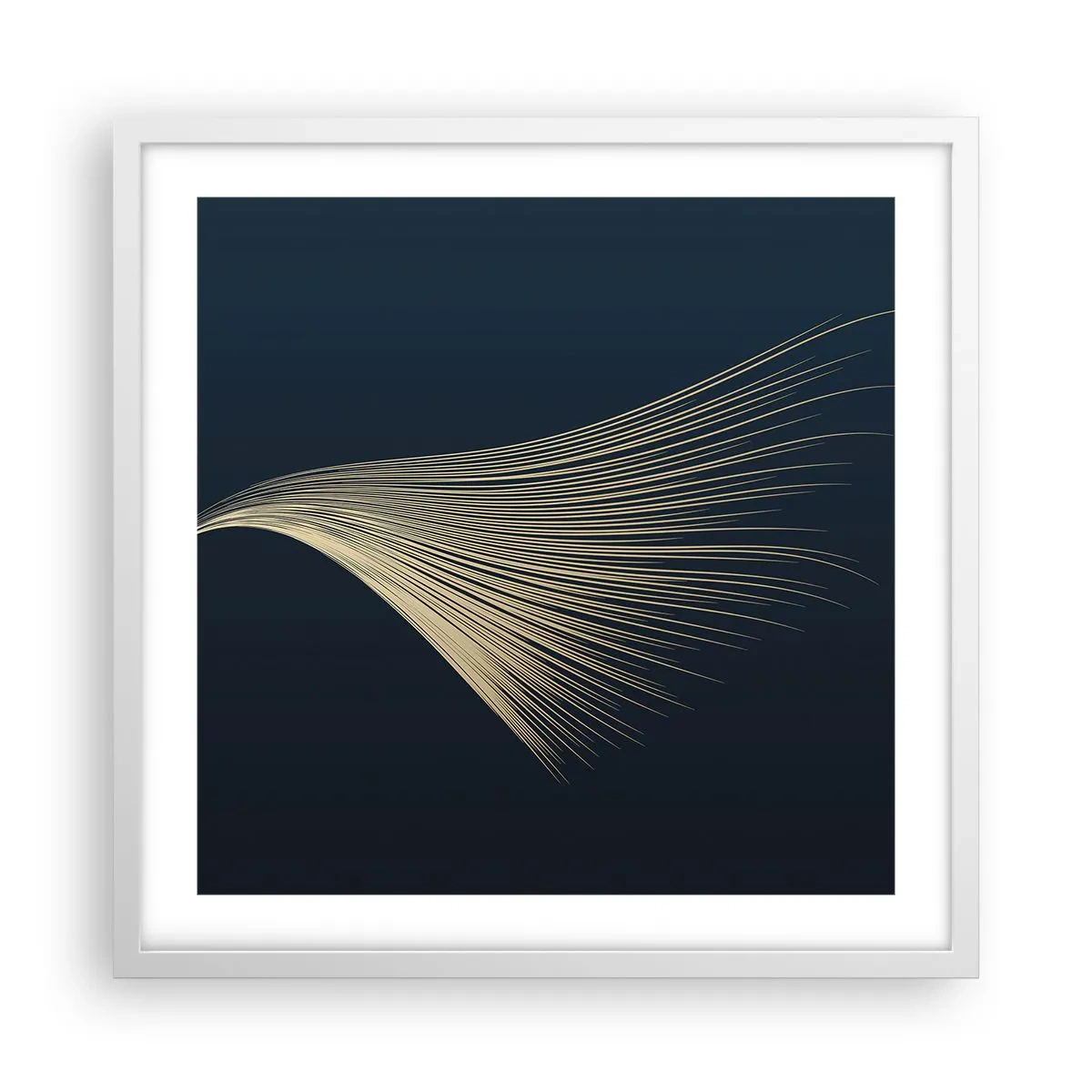 Affiche dans un cadre blanc - Poster - Comme les cheveux d'un ange - 50x50 cm