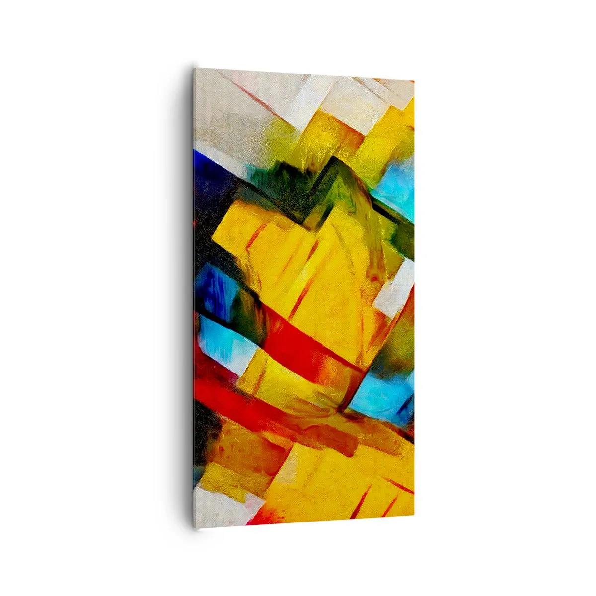 Impression sur toile - Image sur toile - Une superposition multicolore - 65x120 cm