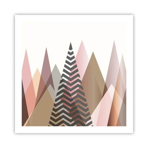 Affiche - Poster - Vue pyramidale - 60x60 cm