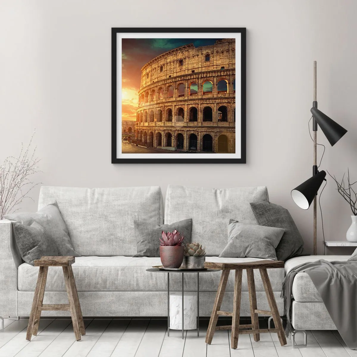 Affiche dans un cadre noir - Poster - Une impression colossale - 30x30 cm