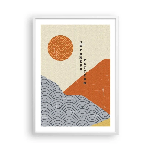 Affiche dans un cadre blanc - Poster - Dans l'esprit japonais - 50x70 cm