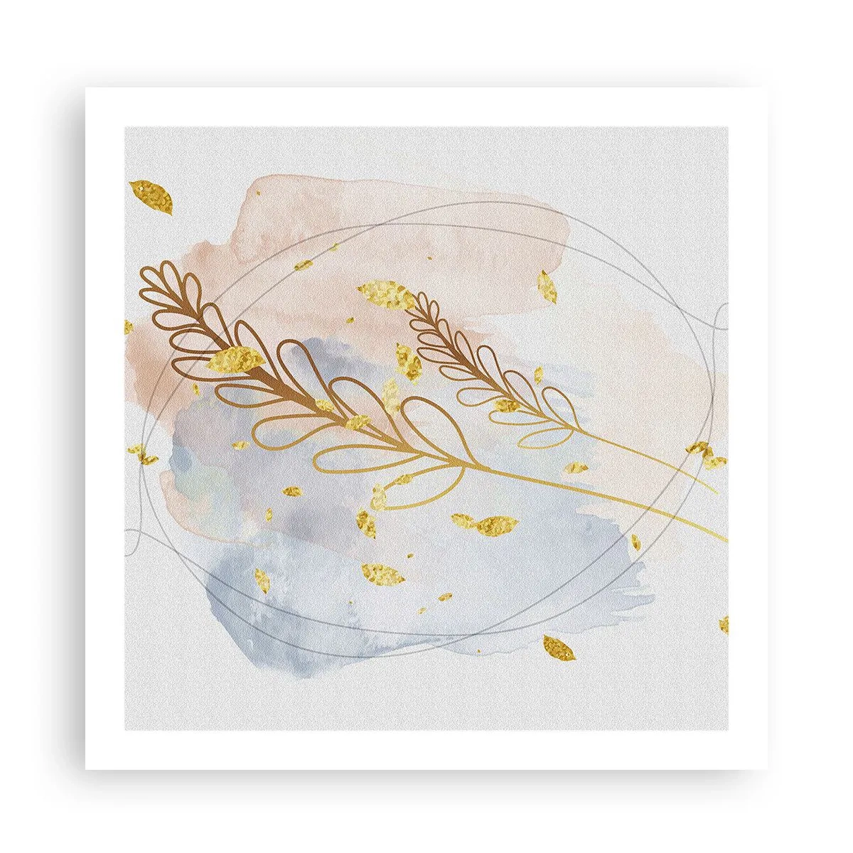 Affiche - Poster - Explosion d'or - 60x60 cm