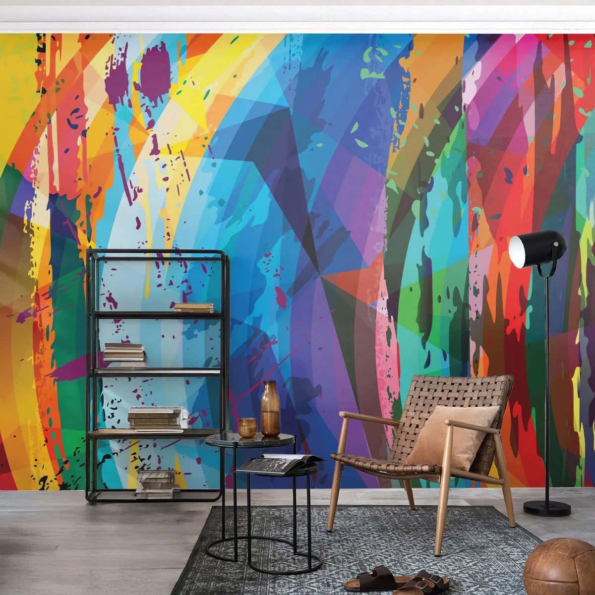 Papier Peint Photo Standard Eco - Vertiges colorés - Abstraction, Morceau, Art moderne - 400x280 cm