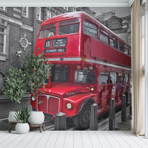 Papier Peint Photo Premium Sand - Toujours la même chose - Ville, Londres, Architecture - 400x280 cm