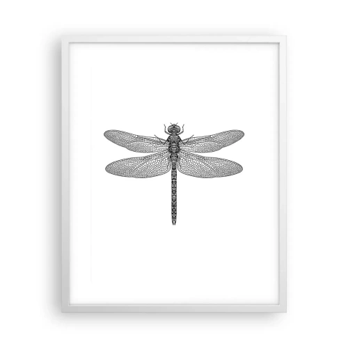 Affiche dans un cadre blanc - Poster - Précision de la nature - 40x50 cm