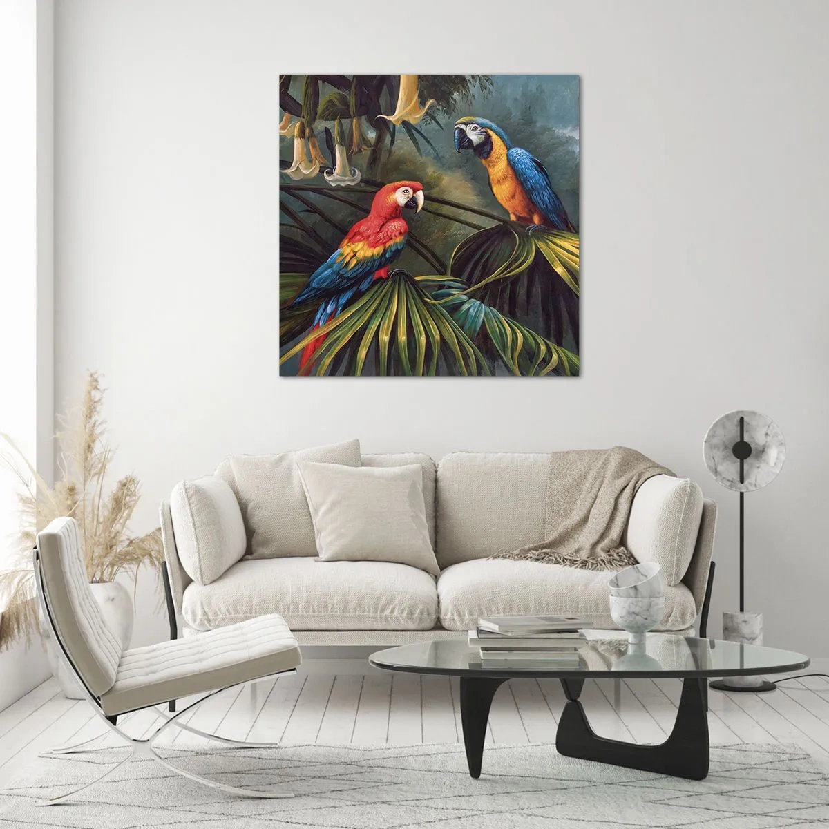 Impression sur verre - Image sur verre - Romantisme dans les tropiques - 70x70 cm