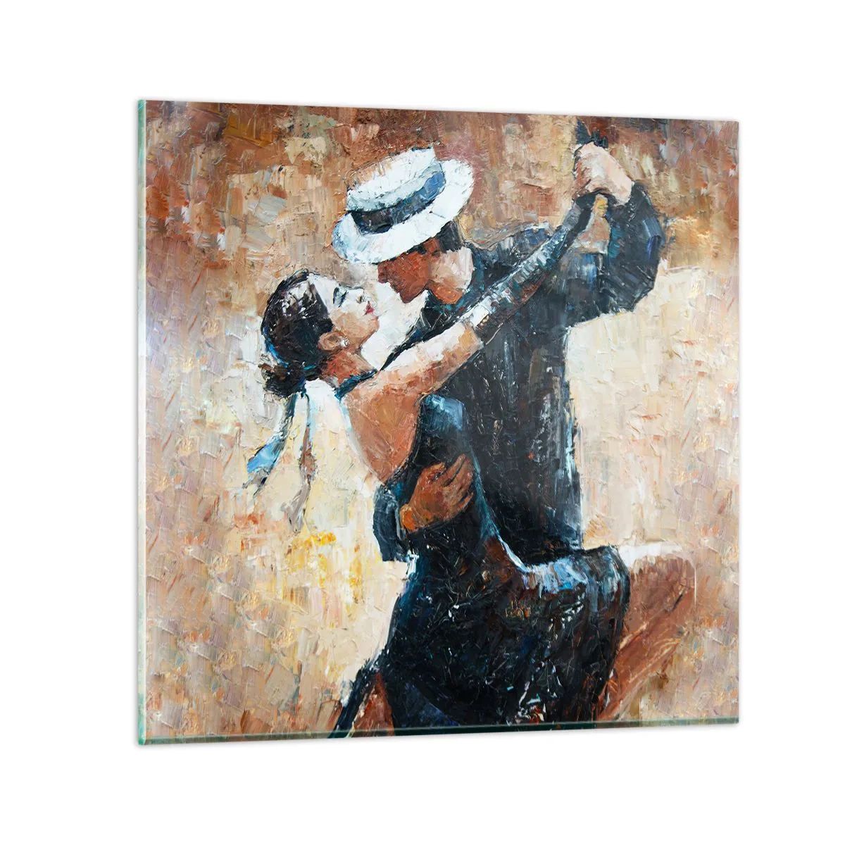 Impression sur verre - Image sur verre - À la Rudolf Valentino - 30x30 cm