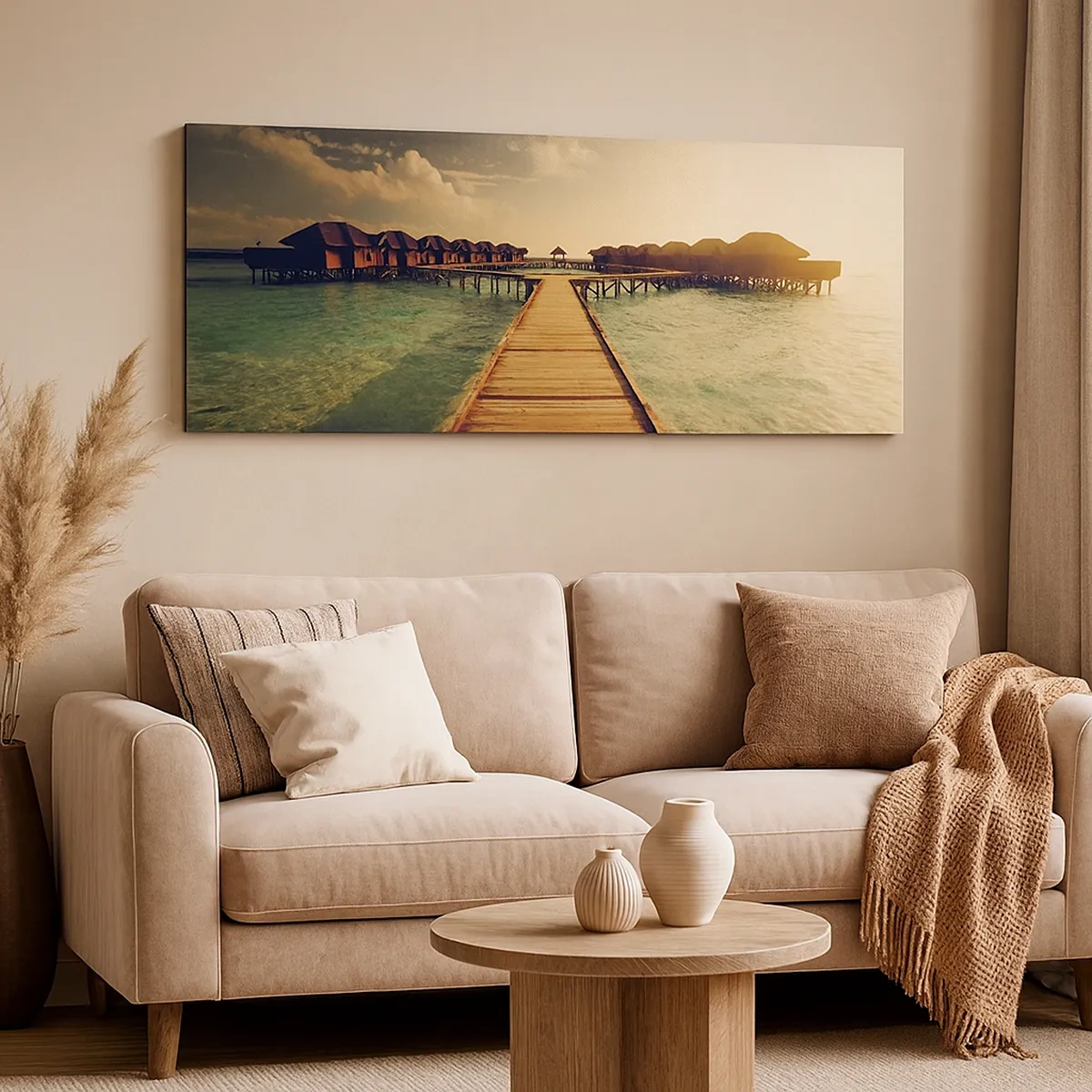 Impression sur toile - Image sur toile - Invitation chaleureuse - 30x30 cm