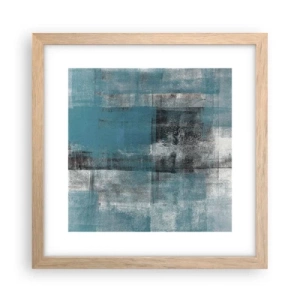 Affiche dans un chêne clair - Poster - Eau et air - 30x30 cm