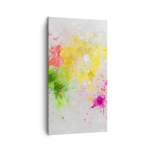 Impression sur toile - Image sur toile - Toutes les couleurs du monde - 45x80 cm
