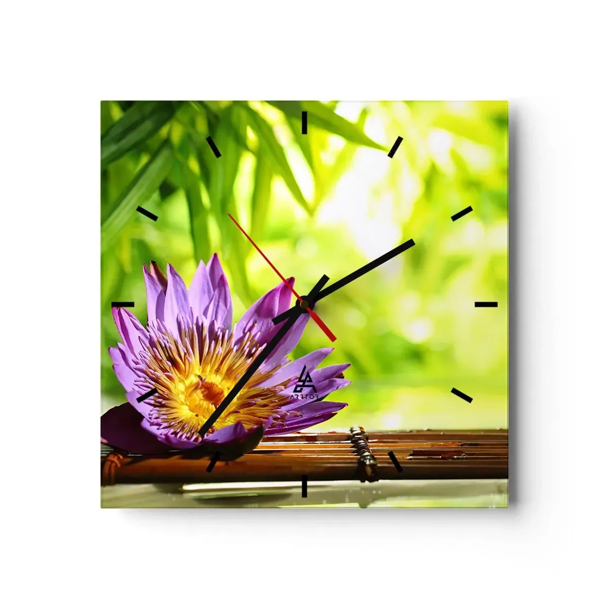 Horloge murale - Pendule murale - Sous le soleil asiatique - 40x40 cm