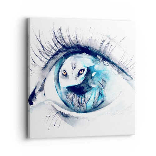 Impression sur toile - Image sur toile - Face à face avec la nature sauvage - 40x40 cm