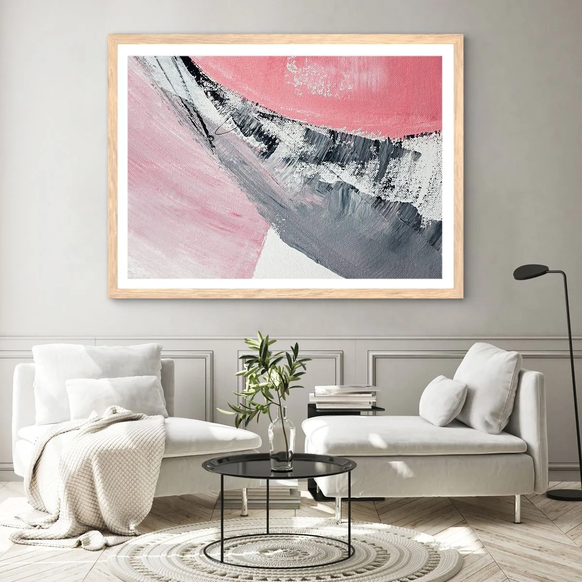 Affiche dans un chêne clair - Poster - Composition assortie - 40x30 cm