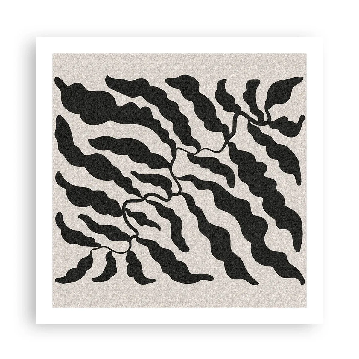 Affiche - Poster - La nature du carré - 60x60 cm