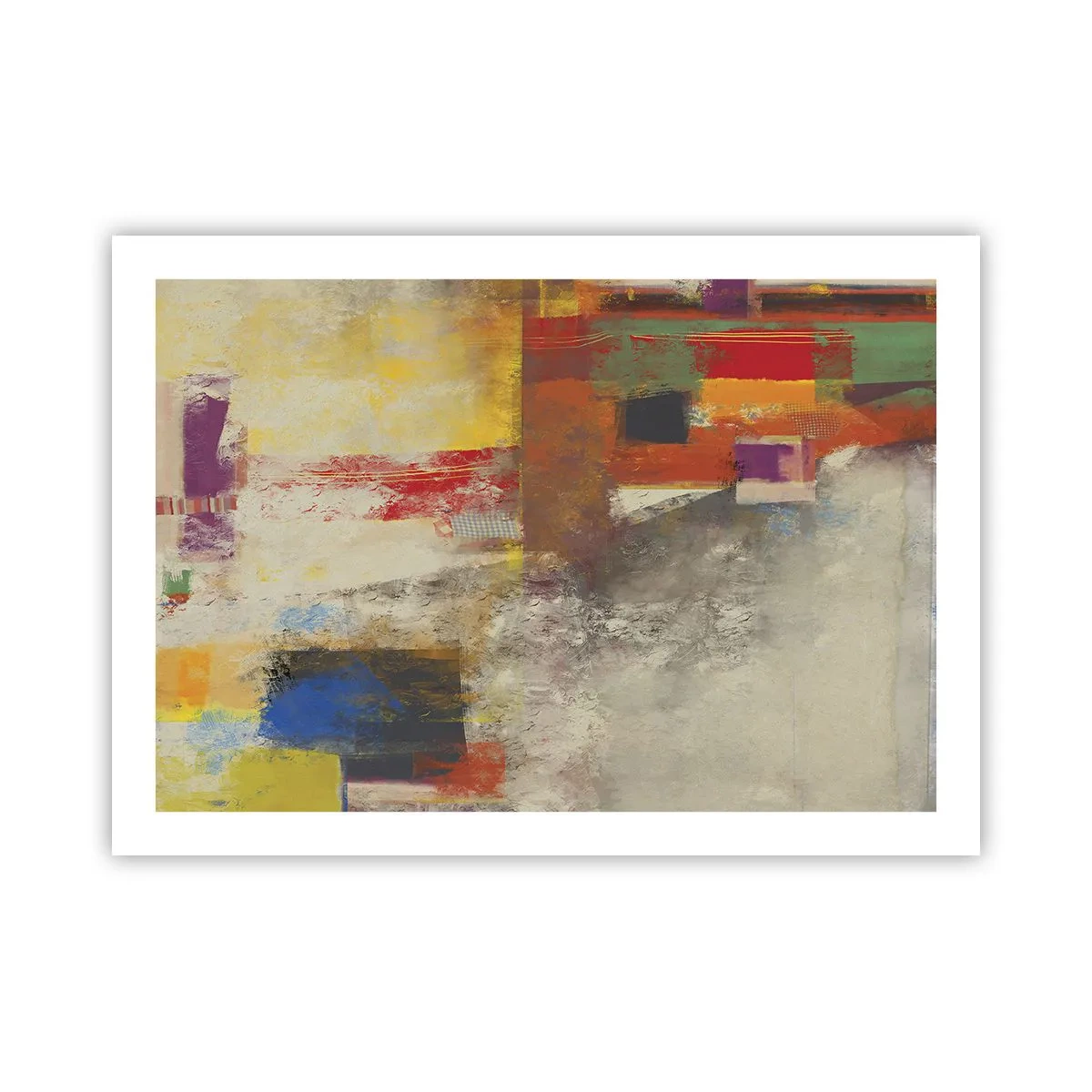 Affiche - Poster - Géométrie des couleurs - 70x50 cm