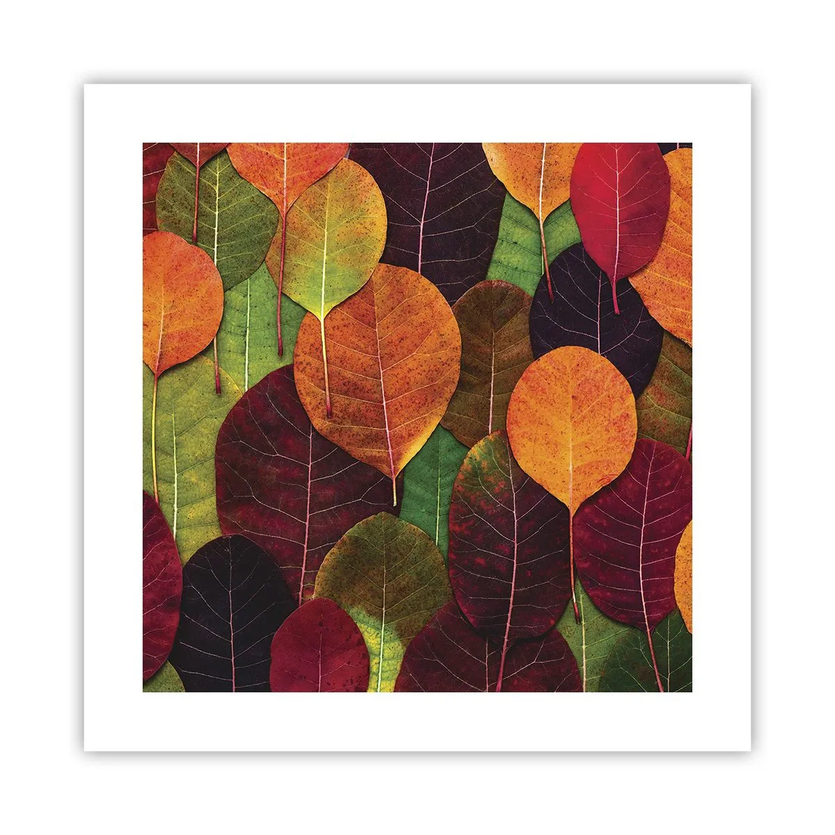 Affiche - Poster - Mozaique printannière - 40x40 cm