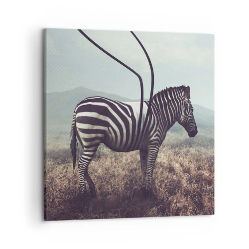 Impression sur toile - Image sur toile - Attention! Malfaçon - 60x60 cm