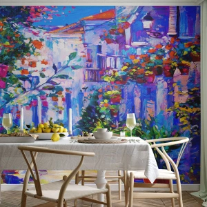 Papier Peint Photo Premium Canvas - Impression - une rue italienne - Ville, Architecture, Italie - 450x315 cm